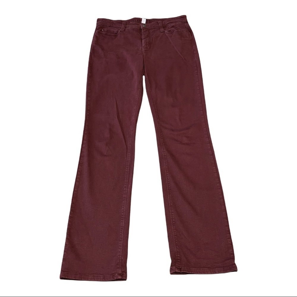 Dream Jeans By MAC Burgundy Skinny Straight Leg Size L